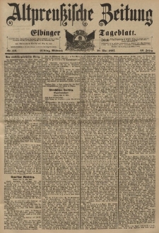 Altpreussische Zeitung, Nr. 116 Mittwoch 19 Mai 1897, 49. Jahrgang
