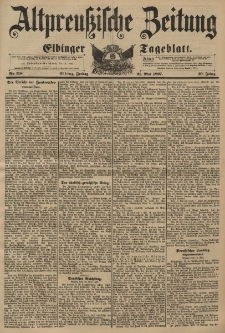 Altpreussische Zeitung, Nr. 118 Freitag 21 Mai 1897, 49. Jahrgang