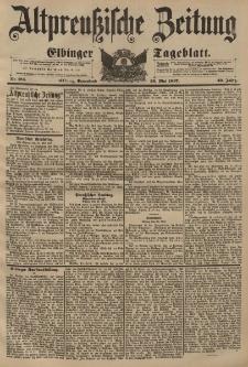 Altpreussische Zeitung, Nr. 123 Donnerstag 27 Mai 1897, 49. Jahrgang