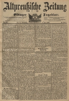 Altpreussische Zeitung, Nr. 128 Donnerstag 3 Juni 1897, 49. Jahrgang