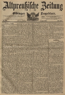 Altpreussische Zeitung, Nr. 129 Freitag 4 Juni 1897, 49. Jahrgang