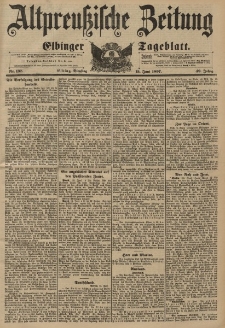 Altpreussische Zeitung, Nr. 137 Dienstag 15 Juni 1897, 49. Jahrgang