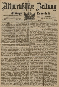 Altpreussische Zeitung, Nr. 138 Mittwoch 16 Juni 1897, 49. Jahrgang