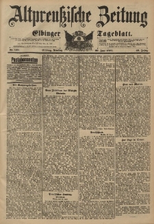 Altpreussische Zeitung, Nr. 149 Dienstag 29 Juni 1897, 49. Jahrgang