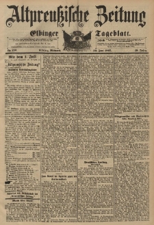 Altpreussische Zeitung, Nr. 150 Mittwoch 30 Juni 1897, 49. Jahrgang
