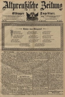 Altpreussische Zeitung, Nr. 154 Sonntag 4 Juli 1897, 49. Jahrgang