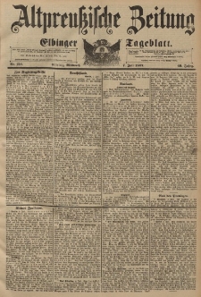 Altpreussische Zeitung, Nr. 156 Mittwoch 7 Juli 1897, 49. Jahrgang