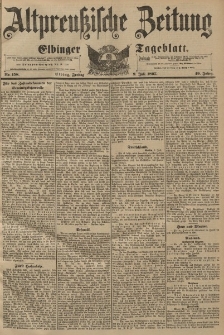Altpreussische Zeitung, Nr. 158 Freitag 9 Juli 1897, 49. Jahrgang