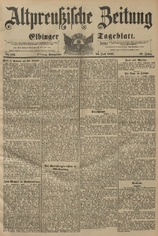 Altpreussische Zeitung, Nr. 159 Sonnabend 10 Juli 1897, 49. Jahrgang