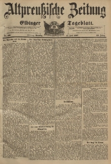 Altpreussische Zeitung, Nr. 160 Sonntag 11 Juli 1897, 49. Jahrgang