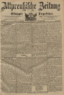 Altpreussische Zeitung, Nr. 162 Mittwoch 14 Juli 1897, 49. Jahrgang