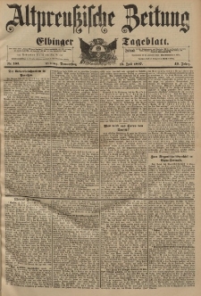 Altpreussische Zeitung, Nr. 163 Donnerstag 15 Juli 1897, 49. Jahrgang
