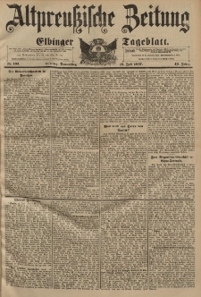 Altpreussische Zeitung, Nr. 163 Donnerstag 15 Juli 1897, 49. Jahrgang