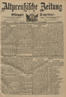 Altpreussische Zeitung, Nr. 165 Sonnabend 17 Juli 1897, 49. Jahrgang