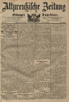 Altpreussische Zeitung, Nr. 171 Sonnabend 24 Juli 1897, 49. Jahrgang
