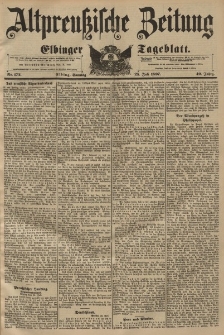 Altpreussische Zeitung, Nr. 172 Sonntag 25 Juli 1897, 49. Jahrgang