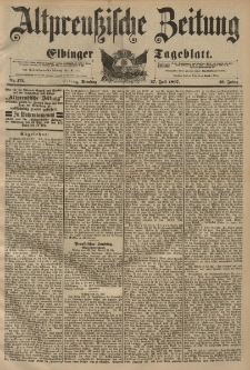 Altpreussische Zeitung, Nr. 173 Dienstag 27 Juli 1897, 49. Jahrgang