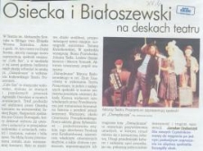 Osiecka i Białoszewski na deskach teatru - wycinek prasowy