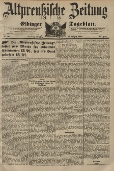Altpreussische Zeitung, Nr. 191 Dienstag 17 August 1897, 49. Jahrgang