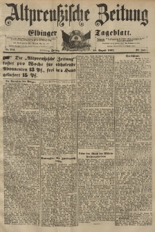 Altpreussische Zeitung, Nr. 194 Freitag 20 August 1897, 49. Jahrgang