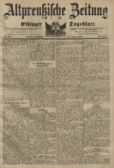 Altpreussische Zeitung, Nr. 195 Sonnabend 21 August 1897, 49. Jahrgang