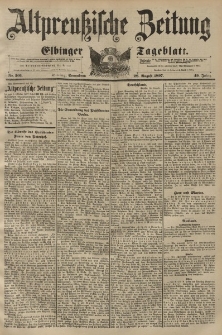 Altpreussische Zeitung, Nr. 201 Sonnabend 28 August 1897, 49. Jahrgang