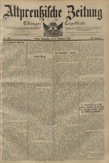 Altpreussische Zeitung, Nr. 205 Donnerstag 2 September 1897, 49. Jahrgang