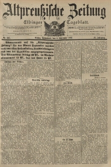 Altpreussische Zeitung, Nr. 207 Sonnabend 4 September 1897, 49. Jahrgang