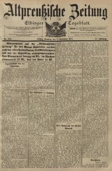 Altpreussische Zeitung, Nr. 208 Sonntag 5 September 1897, 49. Jahrgang