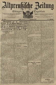 Altpreussische Zeitung, Nr. 208 Sonntag 5 September 1897, 49. Jahrgang