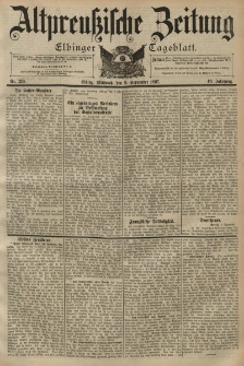 Altpreussische Zeitung, Nr. 210 Mittwoch 8 September 1897, 49. Jahrgang
