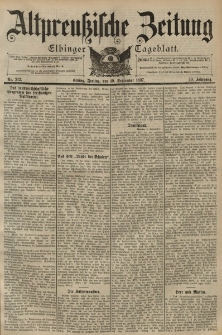Altpreussische Zeitung, Nr. 212 Freitag 10 September 1897, 49. Jahrgang