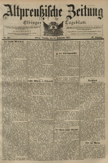 Altpreussische Zeitung, Nr. 215 Dienstag 14 September 1897, 49. Jahrgang
