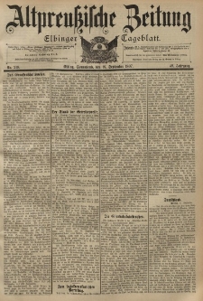 Altpreussische Zeitung, Nr. 219 Sonnabend 18 September 1897, 49. Jahrgang