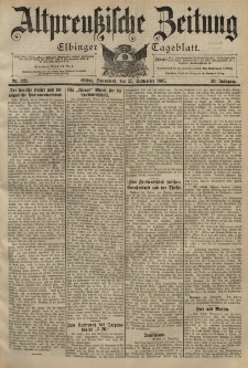 Altpreussische Zeitung, Nr. 225 Sonnabend 25 September 1897, 49. Jahrgang
