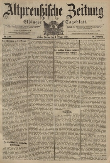 Altpreussische Zeitung, Nr. 230 Freitag 1 Oktober 1897, 49. Jahrgang