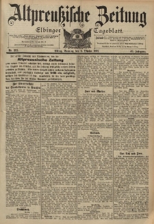 Altpreussische Zeitung, Nr. 232 Sonntag 3 Oktober 1897, 49. Jahrgang