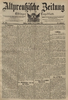 Altpreussische Zeitung, Nr. 233 Dienstag 5 Oktober 1897, 49. Jahrgang