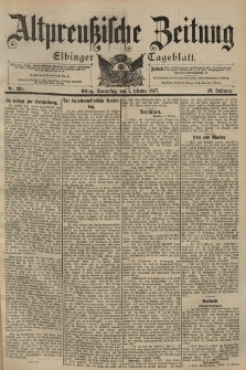 Altpreussische Zeitung, Nr. 235 Donnerstag 7 Oktober 1897, 49. Jahrgang