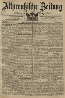 Altpreussische Zeitung, Nr. 237 Sonnabend 9 Oktober 1897, 49. Jahrgang