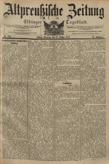 Altpreussische Zeitung, Nr. 238 Sonntag 10 Oktober 1897, 49. Jahrgang
