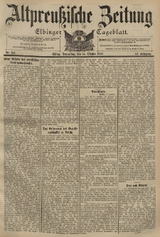 Altpreussische Zeitung, Nr. 241 Donnerstag 14 Oktober 1897, 49. Jahrgang