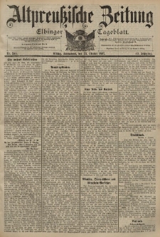 Altpreussische Zeitung, Nr. 247 Donnerstag 21 Oktober 1897, 49. Jahrgang