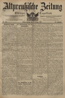 Altpreussische Zeitung, Nr. 248 Freitag 22 Oktober 1897, 49. Jahrgang