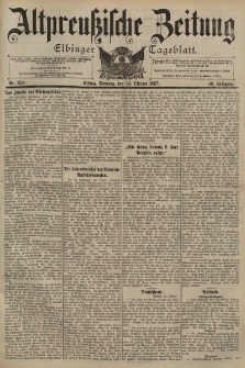 Altpreussische Zeitung, Nr. 250 Sonntag 24 Oktober 1897, 49. Jahrgang
