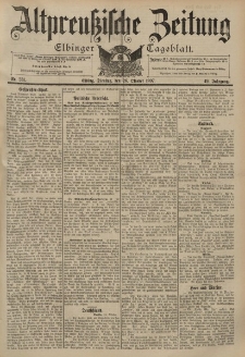 Altpreussische Zeitung, Nr. 251 Dienstag 26 Oktober 1897, 49. Jahrgang
