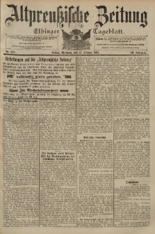 Altpreussische Zeitung, Nr. 252 Mittwoch 27 Oktober 1897, 49. Jahrgang