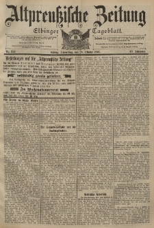 Altpreussische Zeitung, Nr. 253 Donnerstag 28 Oktober 1897, 49. Jahrgang