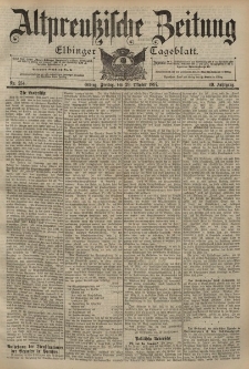 Altpreussische Zeitung, Nr. 254 Freitag 29 Oktober 1897, 49. Jahrgang