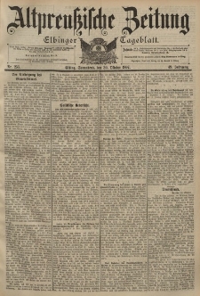 Altpreussische Zeitung, Nr. 255 Sonnabend 30 Oktober 1897, 49. Jahrgang